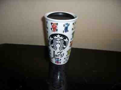 Starbucks 2016 INDY RACE CAR - 12 oz. Ceramic Travel Cup - NEW with LID - RARE! - Sold on eBay Mar 13, 2022 for $99.99