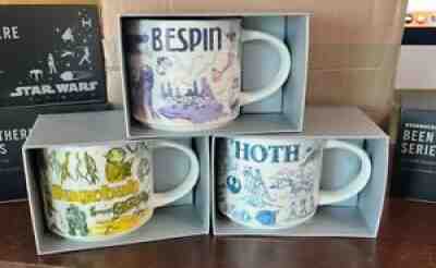 Disney Star Wars Starbucks Been There Mugs set of 3 Hoth, Bespin, Dagobah new - Sold on eBay Mar 21, 2022 for $260.00