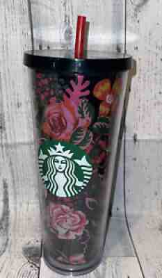 Starbucks Ban.do Midnight Floral Cold Cup Venti Tumbler 24 Oz RARE - Sold on eBay Mar 22, 2022 for $255.00