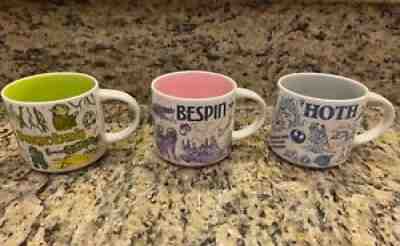 Star Wars Starbucks Mugs: Â Hoth, Bespin, and Dagobah-New Without Box. - Sold on eBay Mar 31, 2022 for $200.00