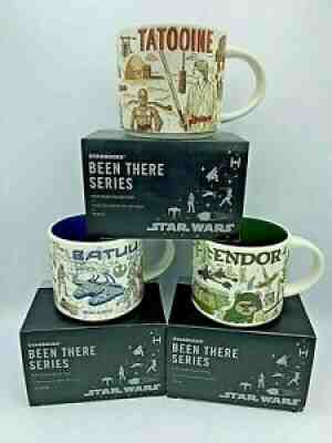 DISNEY STARBUCKS 2021 BATUU ENDOR TATOOINE STAR WARS MUG SET **NIB**SOLD OUT - Sold on eBay Apr 01, 2022 for $199.99