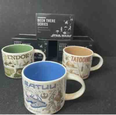Disney Star Wars Starbucks Been There Series Mug Set Of 3 Tatooine, Batuu, Endor - Sold on eBay Mar 25, 2022 for $199.95
