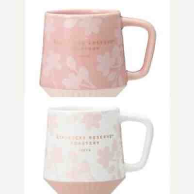 Starbucks ReserveÂ® RosteryPleated Mug Sakura 2022 White And Pink Set Of Two 12oz - Sold on eBay Mar 30, 2022 for $119.99