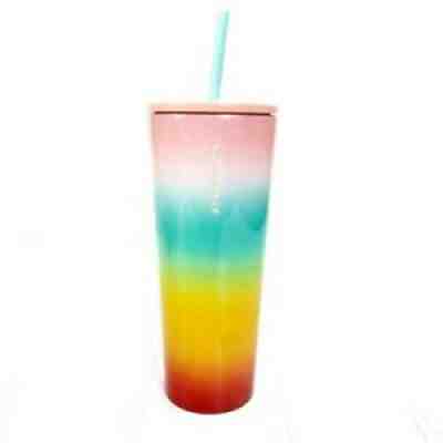 Starbucks Stainless Steel Rainbow Tumbler Ombre Cup Venti Pride Summer 2019 SKU - Sold on eBay Mar 25, 2022 for $109.99