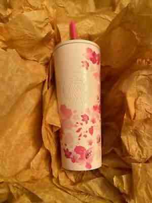 Starbucks Stainless Steel Floral Tumbler - Mexico Release - Sold on eBay Mar 29, 2022 for $107.50
