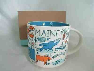 STARBUCKS BEEN THERE SERIES MAINE CERAMIC 15 OZ COFFEE MUG BOX