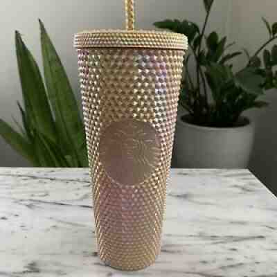 Starbucks Wood Champagne Philippine Exclusive Studded 24 Oz Cold Cup NEW - Sold on eBay Feb 27, 2022 for $95.00
