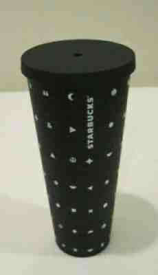 2017 Starbucks Emoji Tumbler Venti 24 Oz. Matte Black White Acrylic Rare - Sold on eBay Mar 01, 2022 for $95.00