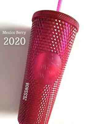 Starbucks Mexico Berry 2020 Pink Studded Cup Venti Limited Edition HTF - Sold on eBay Apr 05, 2022 for $135.00