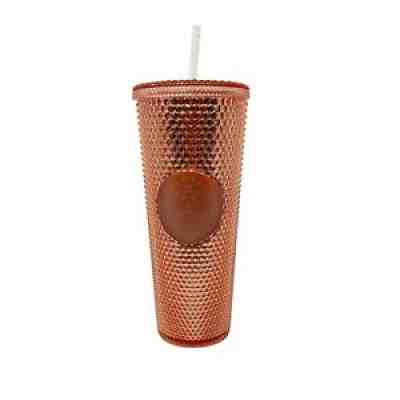Starbucks Rose Gold Studded Cold Cup Tumbler Venti 24 oz Hologram Spike 2019 - Sold on eBay Apr 06, 2022 for $110.00