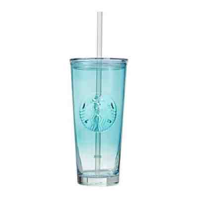 Starbucks Korea 2020 Summer Siren Blue Glass Cold Cup 591ml - Sold on eBay Apr 08, 2022 for $99.99