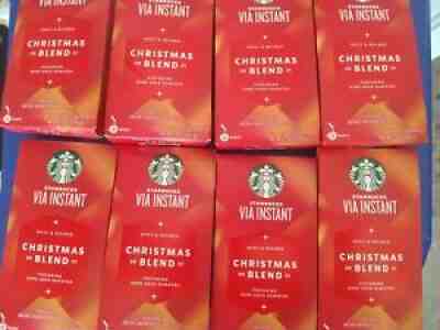 8 STARBUCKS VIA INSTANT CHRISTMAS BLEND 2021 COFFEE W/RARE AGED SUMATRA - Sold on eBay Apr 07, 2022 for $94.95