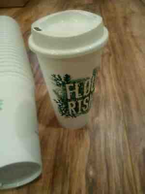 Set 25 STARBUCKS Flourish Holiday Reusable Hot Cup Plastic Grande 16oz Coffee - Sold on eBay Mar 04, 2022 for $90.00