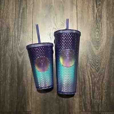 STARBUCKS Studded Mermaid Blue Teal Purple Ombre Venti Grande Bling Tumbler Cup - Sold on eBay Mar 26, 2022 for $90.00