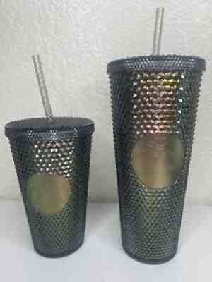 Starbucks Fall 2020 Black Iridescent Dark Bling Studded Tumbler Lot Of 24 16 Oz - Sold on eBay Apr 06, 2022 for $90.00