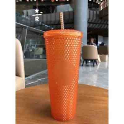FREE SHIPPING Starbucks Bling Crystal Orange Tumbler 24 Oz. Cold Cup - Sold on eBay Feb 28, 2022 for $89.99