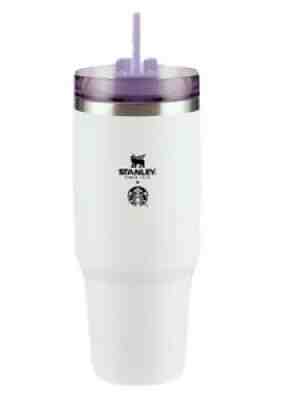 Starbucks Stanley White Cold Cup Quencher 20 oz Purple Orchid Thailand -no card - Sold on eBay Mar 06, 2022 for $89.99