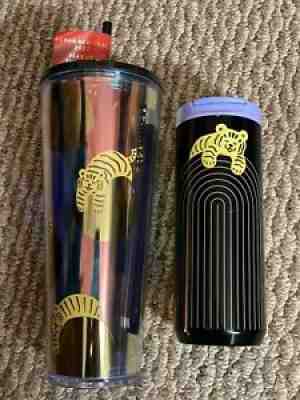 Starbucks Lunar New Year 2022 Tiger 24 oz Tumbler & 12 oz Insulated Tumbler SET - Sold on eBay Mar 11, 2022 for $89.99