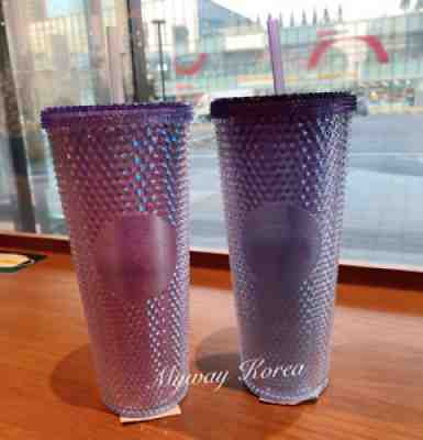 2022 Starbucks Korea Cherry Blossom Pink Beam & Purple Beam Stud Cold Cup 710ml - Sold on eBay Apr 04, 2022 for $89.00