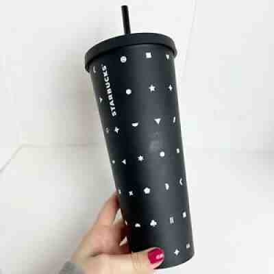 Starbucks 2017 Collectors Black Emoji tumbler 24oz With Lid And Straw - Sold on eBay Mar 03, 2022 for $86.00