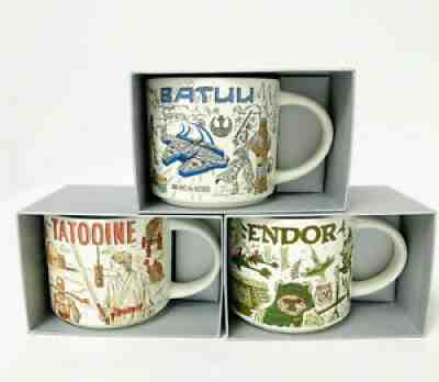 Star Wars Starbucks Been There Series Mug Set Of 3 Tatooine Batuu Endor NEW - Sold on eBay Apr 10, 2022 for $224.95