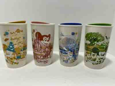 Disney Starbucks 4 Pcs Hollywood Epcot  Animal,Magic Kingdom Tumbler Travel Mug - Sold on eBay Apr 12, 2022 for $150.00