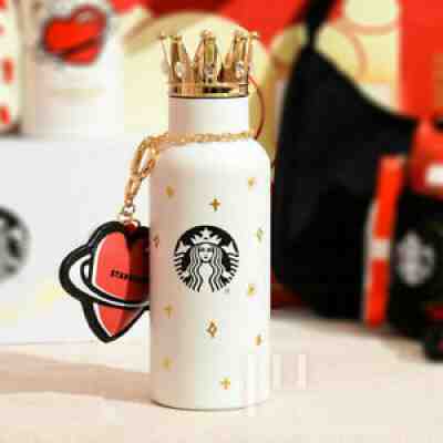 2021 New Starbucks Cups Valentine ??s Day White 16oz SS Vacuum Tumbler &Crown Lid - Sold on eBay Apr 08, 2022 for $99.99