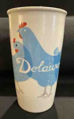 Starbucks RARE DELAWARE Blue Hen Ceramic Tumbler Travel Mug NO Lid 12 Fl Oz - Sold on eBay Apr 10, 2022 for $99.00