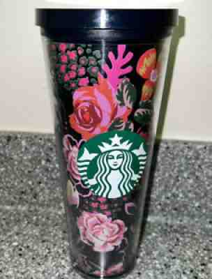 Starbucks Venti 24 oz Plastic Tumbler Black Floral Bando - Sold on eBay Apr 19, 2022 for $249.99