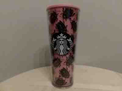 STARBUCKS Pink Beetle Bug Mermaid Siren Logo Cold Cup Venti TUMBLER 24 Oz RARE - Sold on eBay Apr 24, 2022 for $199.99