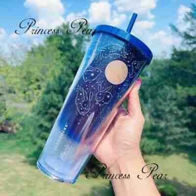 Starbucks 2021 Hawaii Collection 12oz Blue Sea Turtle Moon Double Walled  Ceramic Tumbler