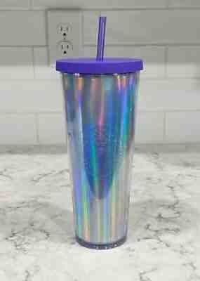 Starbucks Retired 2015 Rainbow Iridescent Foil Cold Cup 24 oz Tumbler - Sold on eBay Apr 17, 2022 for $135.00