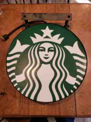 Double Sided Lighted Starbucks Sign 24