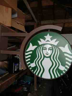 Genuine Starbucks Lighted Siren Sign LED 18" - Sold on eBay May 15, 2022 for $250.00