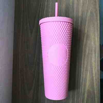 Singapore Starbucks 2020 Studded Matte Coral Pink Tumbler Cold Cup Venti 24oz - Sold on eBay Apr 25, 2022 for $230.00