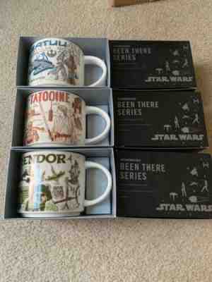 Starbucks Star Wars Mugs Set-Tatooine Endor Batuu Box Been There Series Cups NEW - Sold on eBay Apr 29, 2022 for $225.00