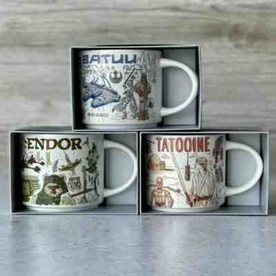Star Wars Starbucks Been There Series Mug Tatooine, Batuu & Endor Disney - Sold on eBay May 06, 2022 for $220.00