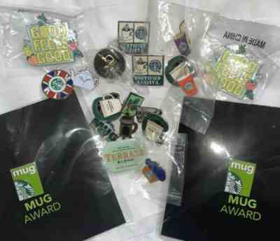 20 Starbucks Barista Lapel Pins Muffin Frappuccino London Olympics Mug Awards - Sold on eBay May 02, 2022 for $195.00