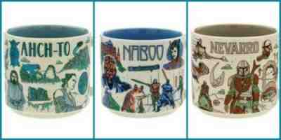 NEW Disney 2022 Star Wars Starbucks Been There Mugs Naboo Ahch-To Nevarro INHAND - Sold on eBay May 10, 2022 for $180.00