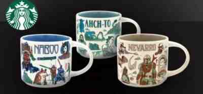 Disney Star Wars Starbucks Been There Mugs set of 3 Naboo, Ahch-To, Nevarro new! - Sold on eBay May 07, 2022 for $175.00