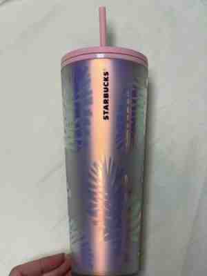 New Pink Iridescent Pinecone Starbucks 2019 Christmas Tumbler New 24 oz - Sold on eBay May 15, 2022 for $235.50