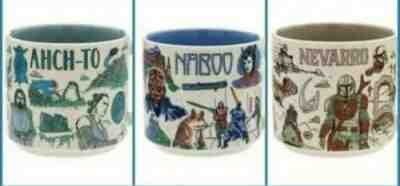 Disney 2022 Star Wars Starbucks Been There Mugs Set of 3 Naboo, Ahch-To, Nevarro - Sold on eBay May 08, 2022 for $169.99