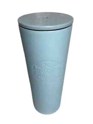 Starbucks 24 oz Matte Light Blue Stainless Venti Metal Tumbler NO STRAW HTF - Sold on eBay May 12, 2022 for $169.99