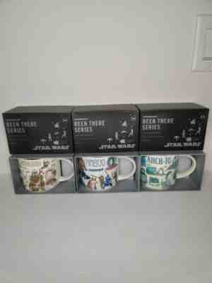 Disney 2022 Star Wars Starbucks Been There Mugs set of 3 Naboo, Ahch-To, Nevarro - Sold on eBay May 09, 2022 for $169.95
