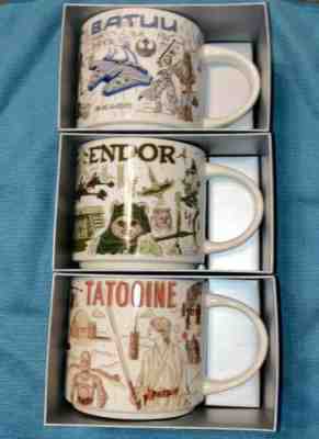 2021 Star Wars Starbucks Been There Series Mug Set Of 3 Batuu, Endor, Tatooine - Sold on eBay May 23, 2022 for $178.00
