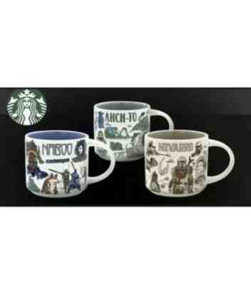 Disney 2022 Star Wars Starbucks Been There Mugs Set of 3 Naboo, Ahch-To, Nevarro - Sold on eBay May 08, 2022 for $165.00