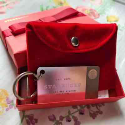 2014 STARBUCKS CARD LIMITED EDITION STERLING SILVER .925Â  WITH BOX AND POUCH - Sold on eBay May 12, 2022 for $165.00
