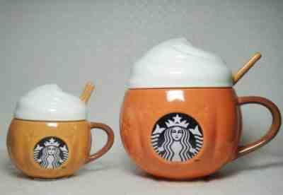 Starbucks KOREA 2015 Autumn Pumpkin Whipping Mug set (Halloween gifts) _ EMS - Sold on eBay Apr 30, 2022 for $164.33