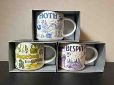 Disney Star Wars Starbucks Been There Mugs set of 3 Hoth, Bespin, Dagobah new - Sold on eBay Apr 28, 2022 for $271.00