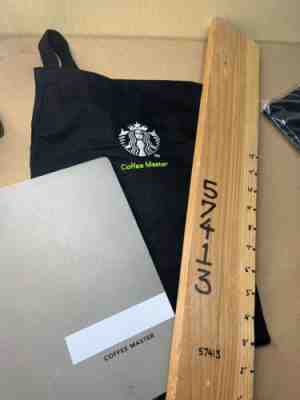 New Starbucks Coffee Master Apron & Book By R.R. Donnelley Rare Out Of Print Set